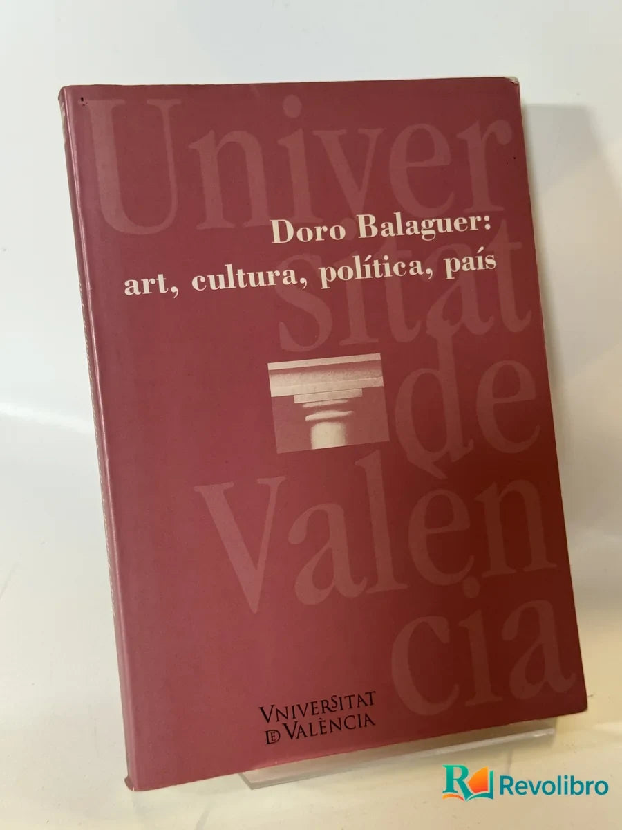 Portada de art, cultura, política, país de Doro Balaguer, libro de segunda mano