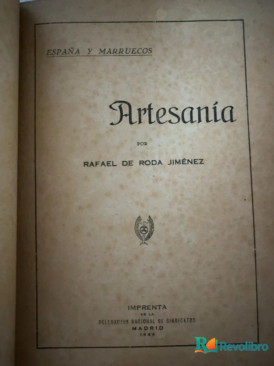 Foto 3 de Artesanía de Rafael de Roda Jiménez, libro de segunda mano
