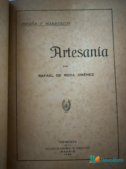 Foto 3 de Artesanía de Rafael de Roda Jiménez, libro de segunda mano