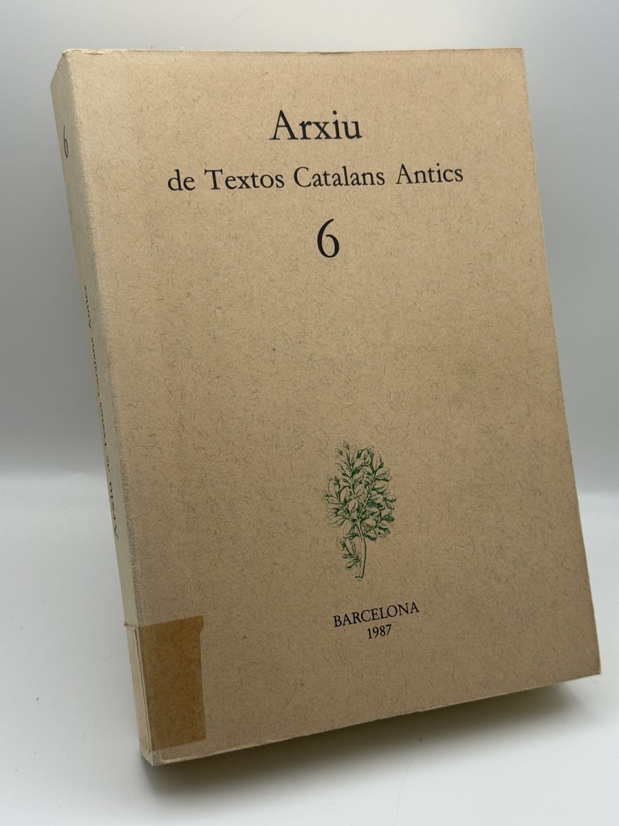Arxiu de textos catalans Antics - Portada