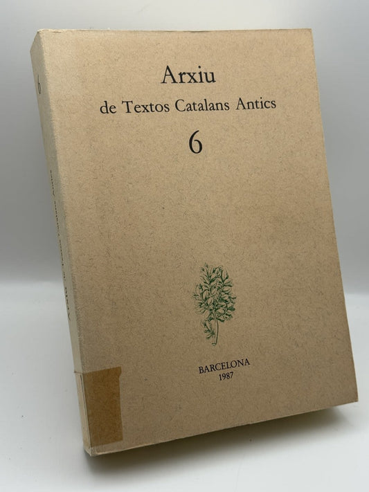 Arxiu de textos catalans Antics - Portada