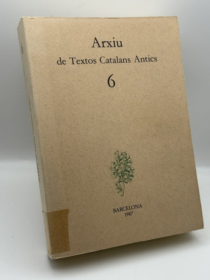 Portada de Arxiu de textos catalans Antics de Desconocido, libro de segunda mano