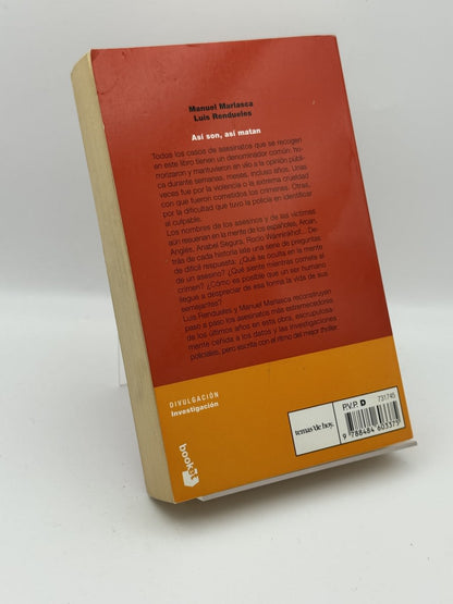 Foto 2 de Así son, así matan - Manuel Marlasca, Luis Rendueles de Manuel Marlasca, libro de segunda mano