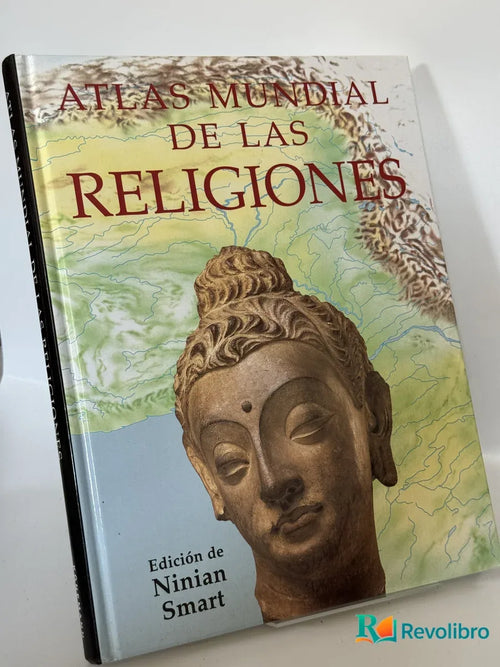 Portada de Atlas Mundial de las Religiones de Ninian Smart, libro de segunda mano