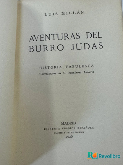 Foto 2 de Aventuras del Burro Judas de Luis Millan, libro de segunda mano