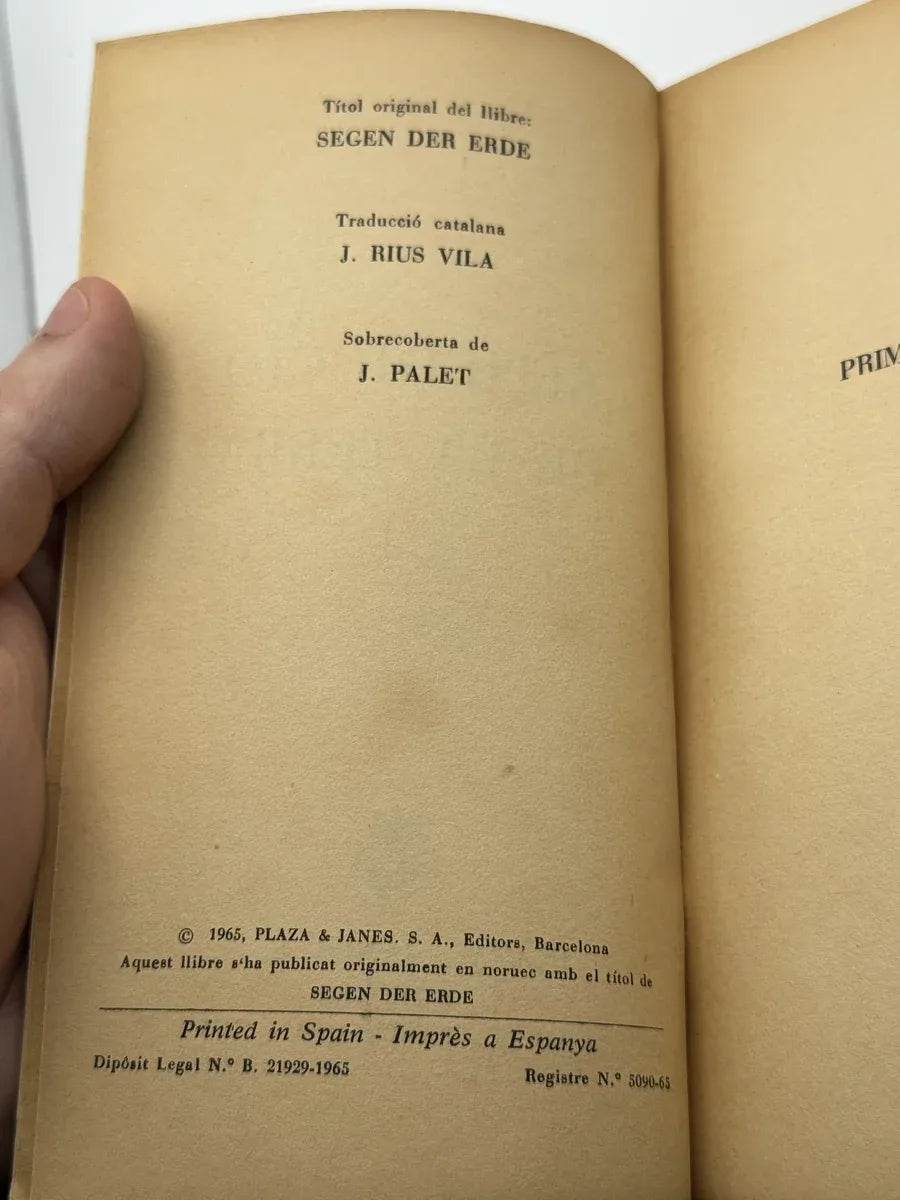 Foto 2 de BENEDICCIÓ DE LA TERRA de Knut Hamsun, libro de segunda mano