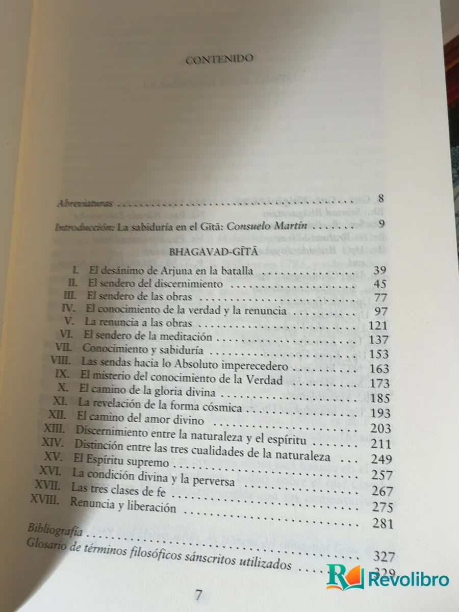 Foto 5 de Bhagavad Gītā de Consuelo Martín, libro de segunda mano
