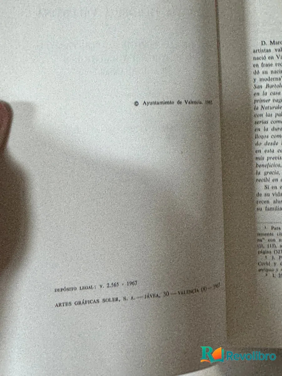 Foto 2 de Biografía Pictórica Valentina o Vida de los Pintores, Arquitectos, Escultores y Grabadores Valencianos de Dr. D. Marcos Antonio de Orellana, libro de segunda mano
