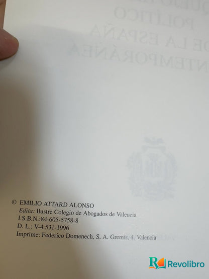 Foto 4 de Bosquejo histórico político de la España contemporánea - 1ª edición de Emilio Attard Alonso, libro de segunda mano