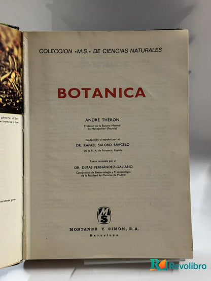 Foto 5 de Botanica de André Théron, libro de segunda mano