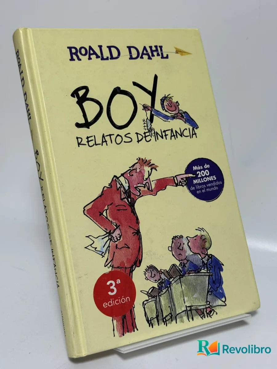 Portada de Boy Relatos de Infancia de Roald Dahl, libro de segunda mano