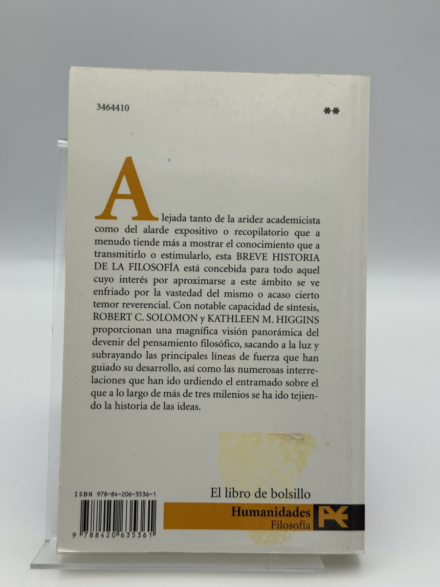Breve Historia De La Filosofia - Robert C. Solomon - Imagen 2