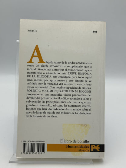 Breve Historia De La Filosofia - Robert C. Solomon - Imagen 2