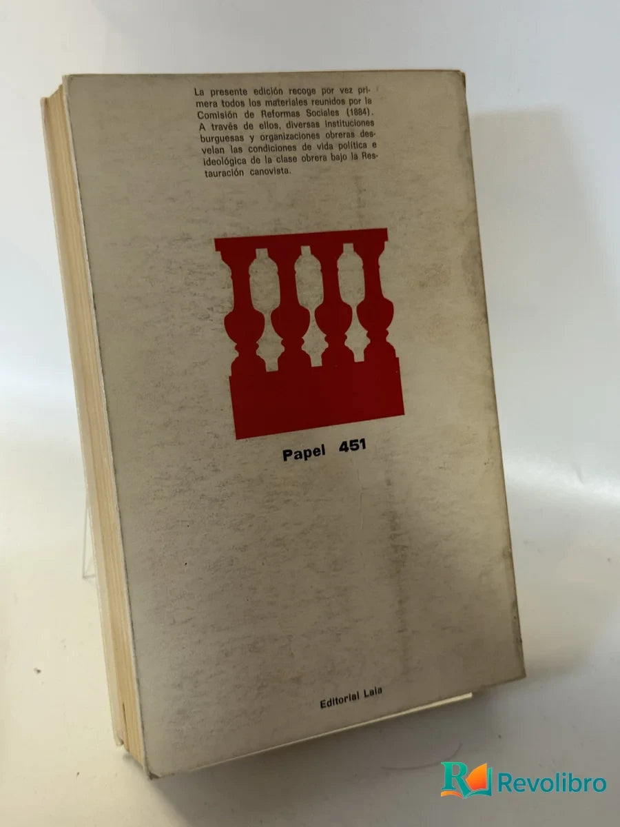 Foto 2 de Burgueses y Proletarios de Antonio Elorza, libro de segunda mano