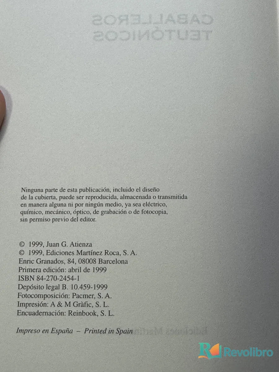 Foto 2 de Caballeros Teutónicos de J.g. Atienza, libro de segunda mano