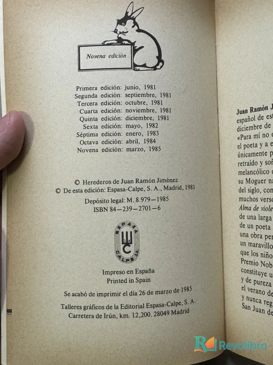 Foto 2 de Canta pájaro lejano de Juan Ramón Jiménez, libro de segunda mano