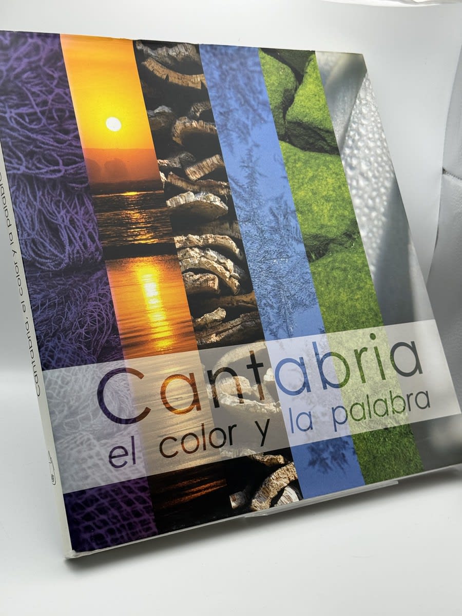 Portada de Cantabria el color y la palabra - Manuel Bahillo Martín de Manuel Bahillo Martín, libro de segunda mano