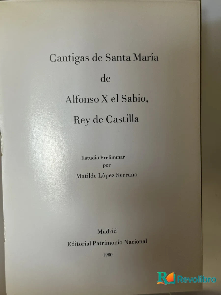 Foto 2 de Cantigas de Santa María de Alfonso X el Sabio, libro de segunda mano