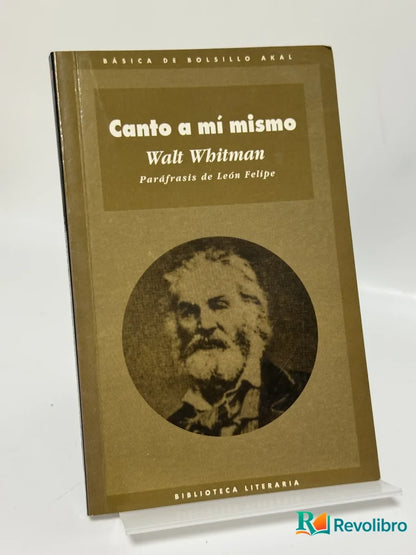 Portada de Canto a mí mismo de Walt Whitman, libro de segunda mano