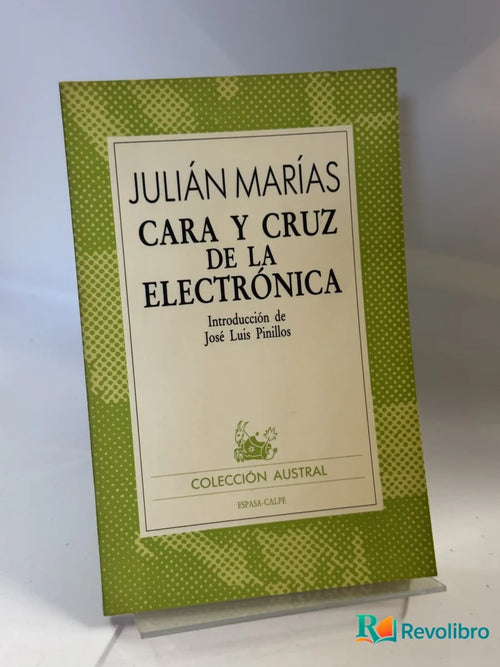 Portada de Cara y Cruz de la Electrónica de Julián Marías, libro de segunda mano