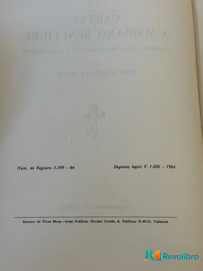 Foto 2 de Cartas a Mariano Benlliure de José Martínez Otis, libro de segunda mano