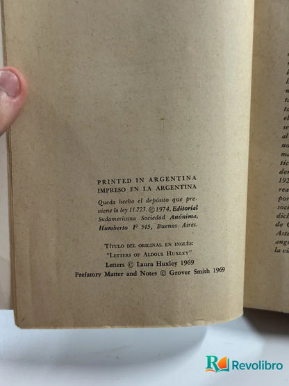 Foto 2 de Cartas de Aldous Huxley, libro de segunda mano