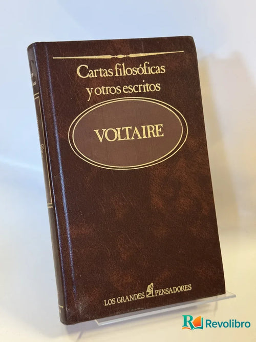 Portada de Cartas filosóficas y otros escritos de Voltaire, libro de segunda mano