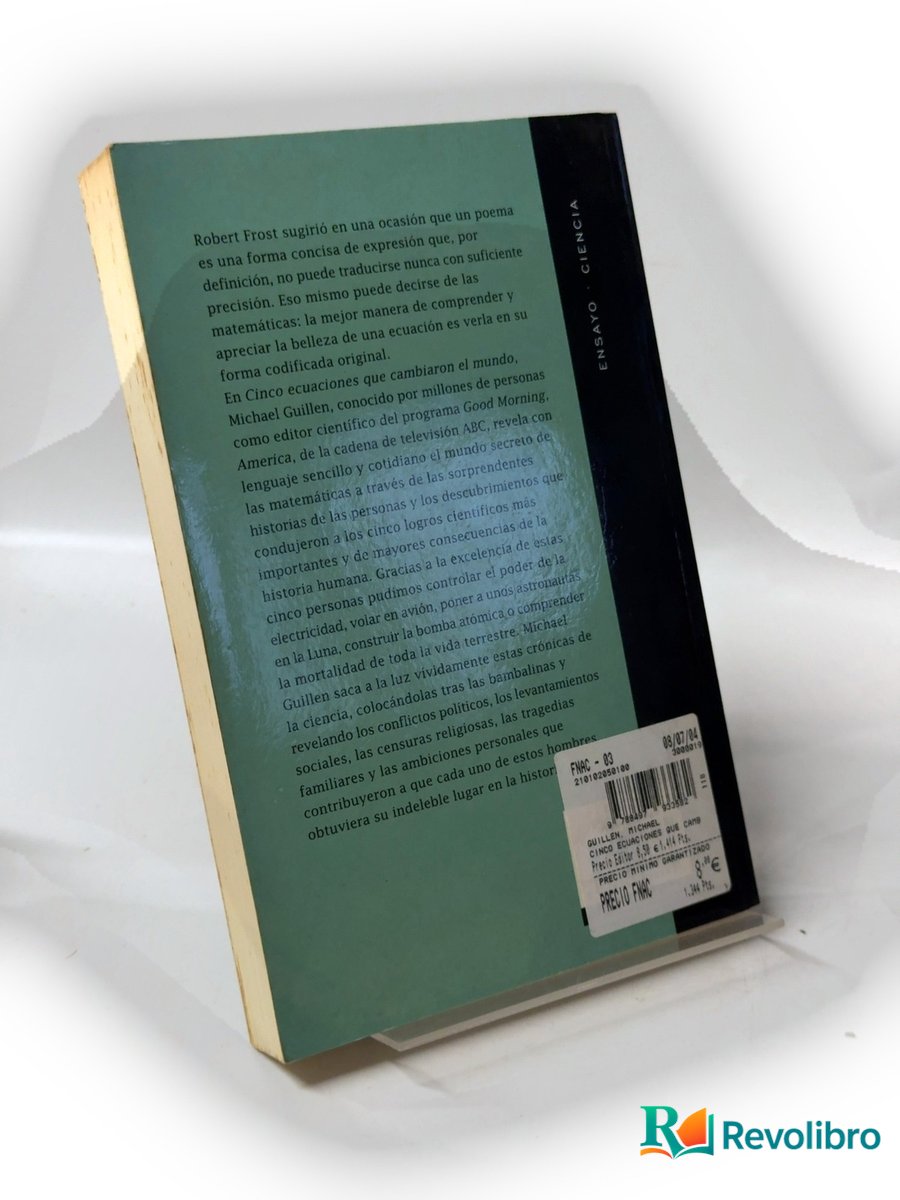 Foto 2 de Cinco ecuaciones que cambiaron el mundo de Michael Guillen, libro de segunda mano