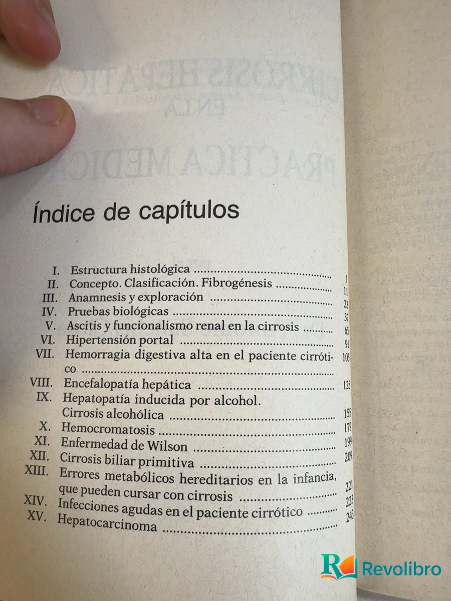 Foto 3 de Cirrosis hepática en la práctica médica de Antonio Sanchis Closa, libro de segunda mano