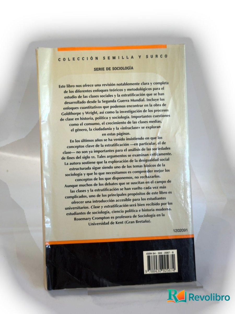 Foto 2 de Clase y estratificación de Rosemary Crompton, libro de segunda mano