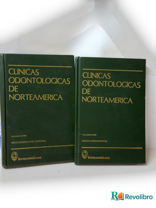 Portada de Clínicas odontológicas de Norteamérica 2 tomos de Varios autores, libro de segunda mano