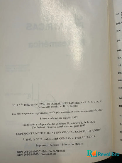 Foto 3 de Clínicas pediátricas de Norteamérica. Volumen 3 - 1ª edición de no disponible, libro de segunda mano