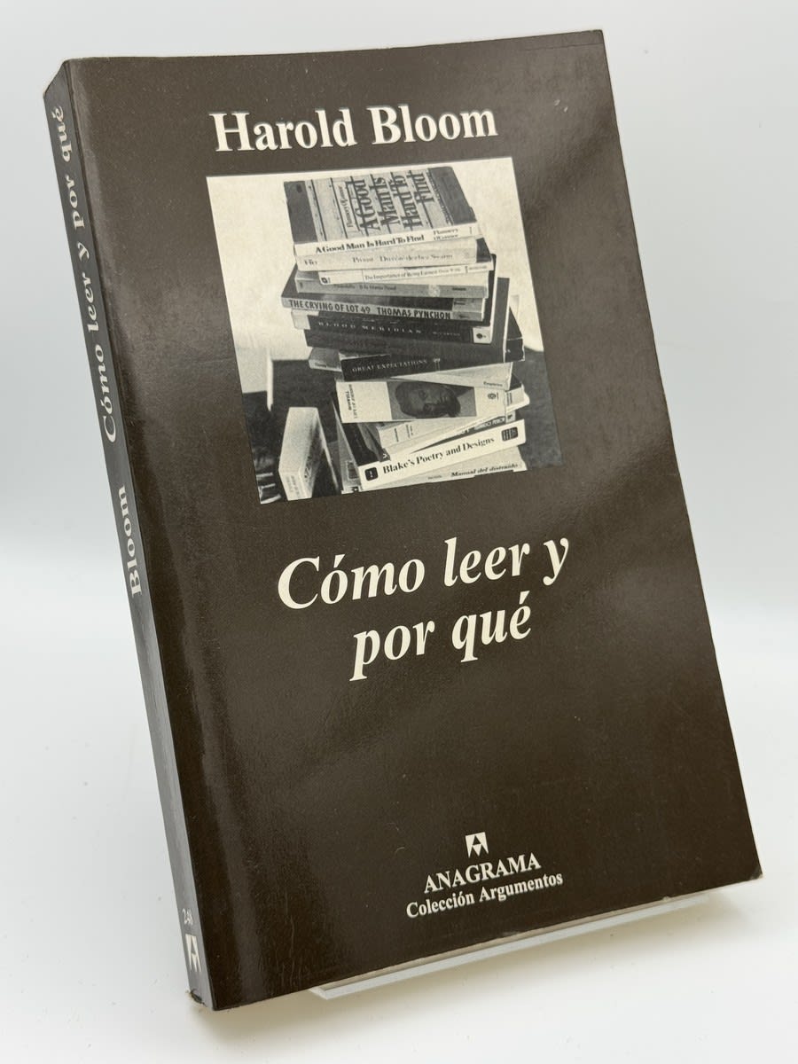 Portada de Cómo leer y por qué de Harold Bloom, libro de segunda mano