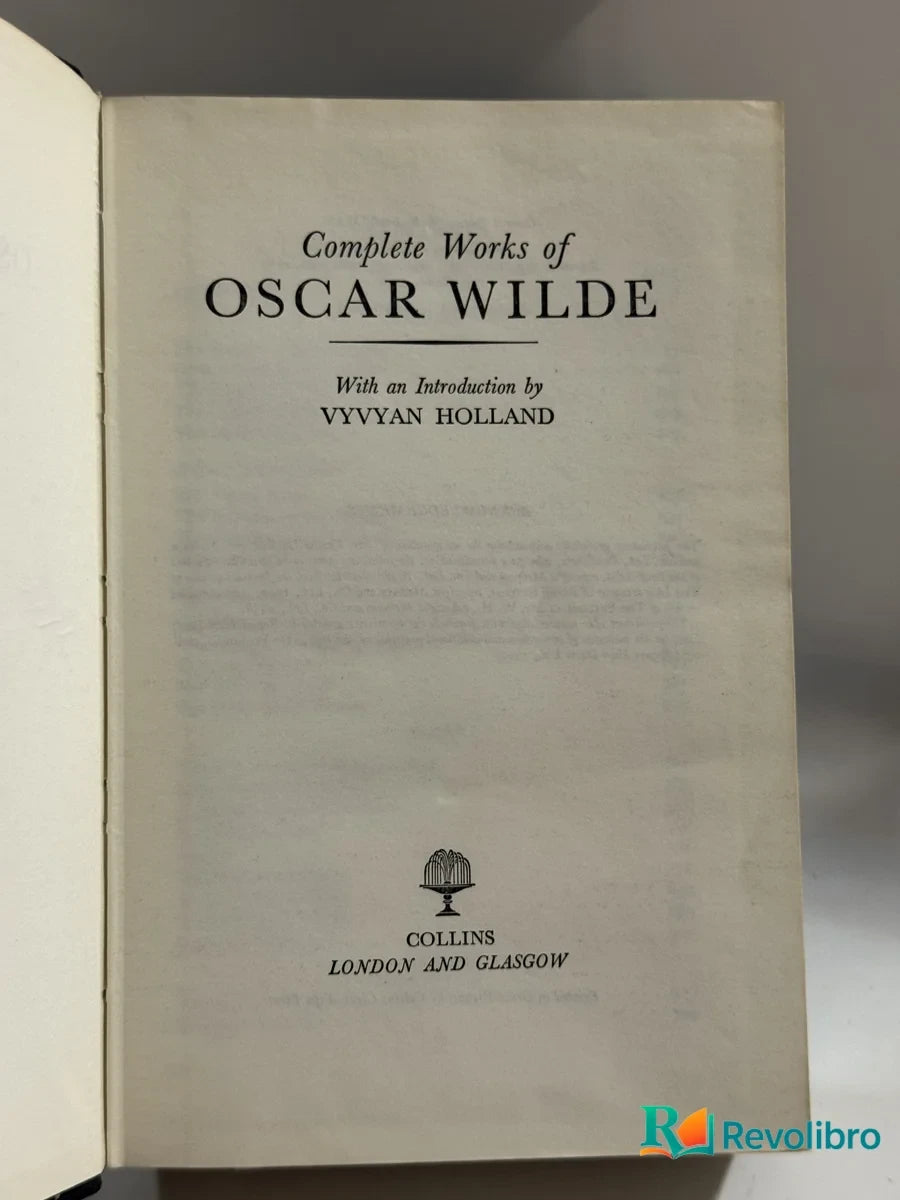 Portada de Complete Works of Oscar Wilde de Oscar Wilde, libro de segunda mano