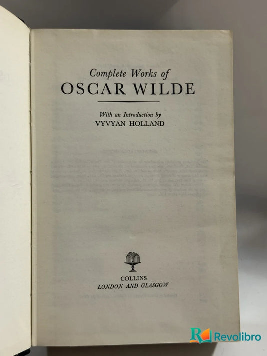 Portada de Complete Works of Oscar Wilde de Oscar Wilde, libro de segunda mano