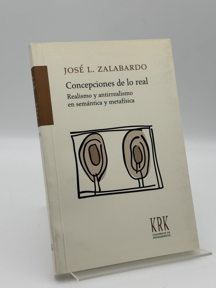 Portada de Concepciones de lo real de José L. Zalabardo, libro de segunda mano