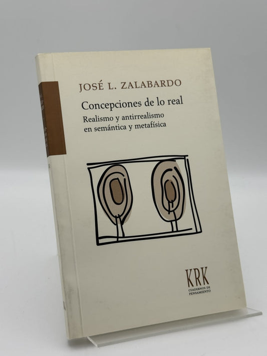 Portada de Concepciones de lo real de José L. Zalabardo, libro de segunda mano
