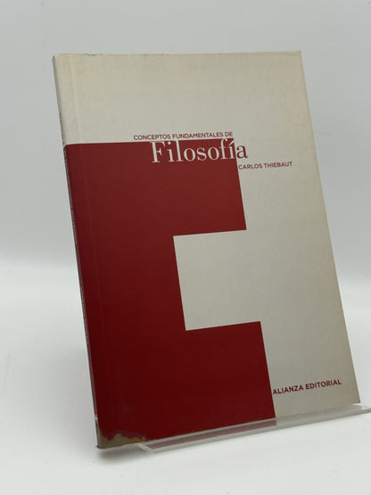 Portada de Conceptos fundamentales de Filosofía de Carlos Thiebaut, libro de segunda mano