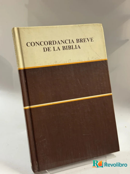 Portada de Concordancia Breve de la Biblia de Reina-Valera, libro de segunda mano
