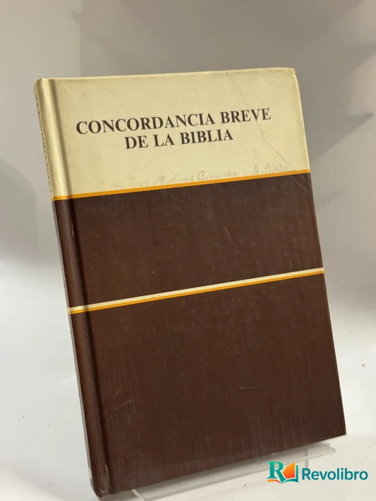 Portada de Concordancia Breve de la Biblia de Reina-Valera, libro de segunda mano