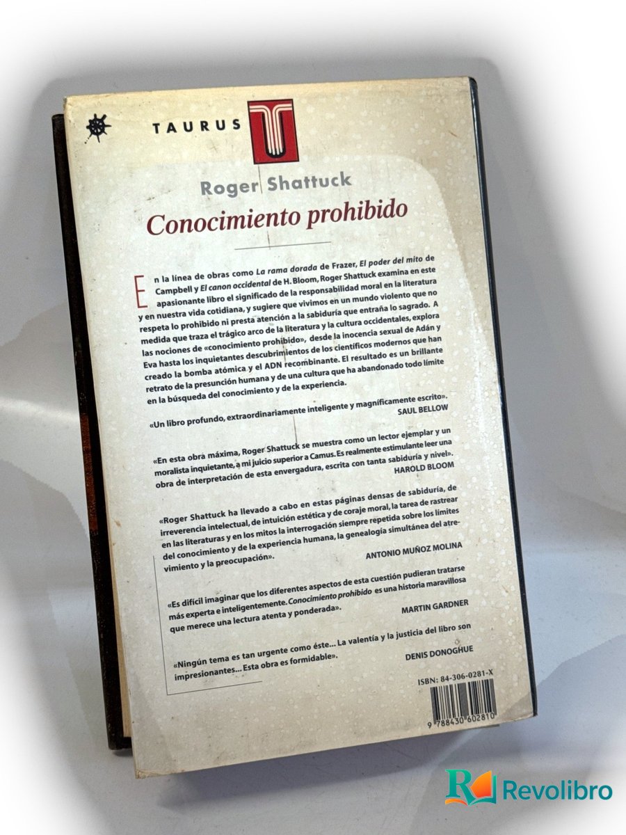 Foto 2 de Conocimiento prohibido - 1ª edición de Roger Shattuck, libro de segunda mano