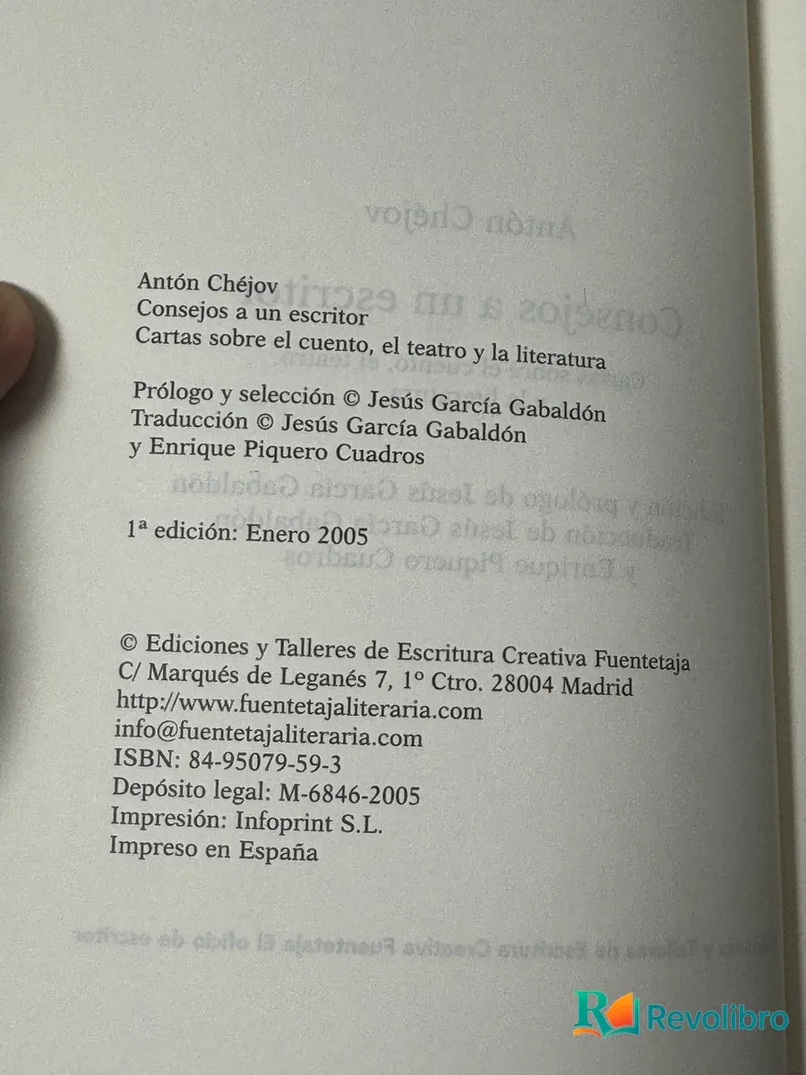 Foto 2 de Consejos a un escritor de Antón Chéjov, libro de segunda mano