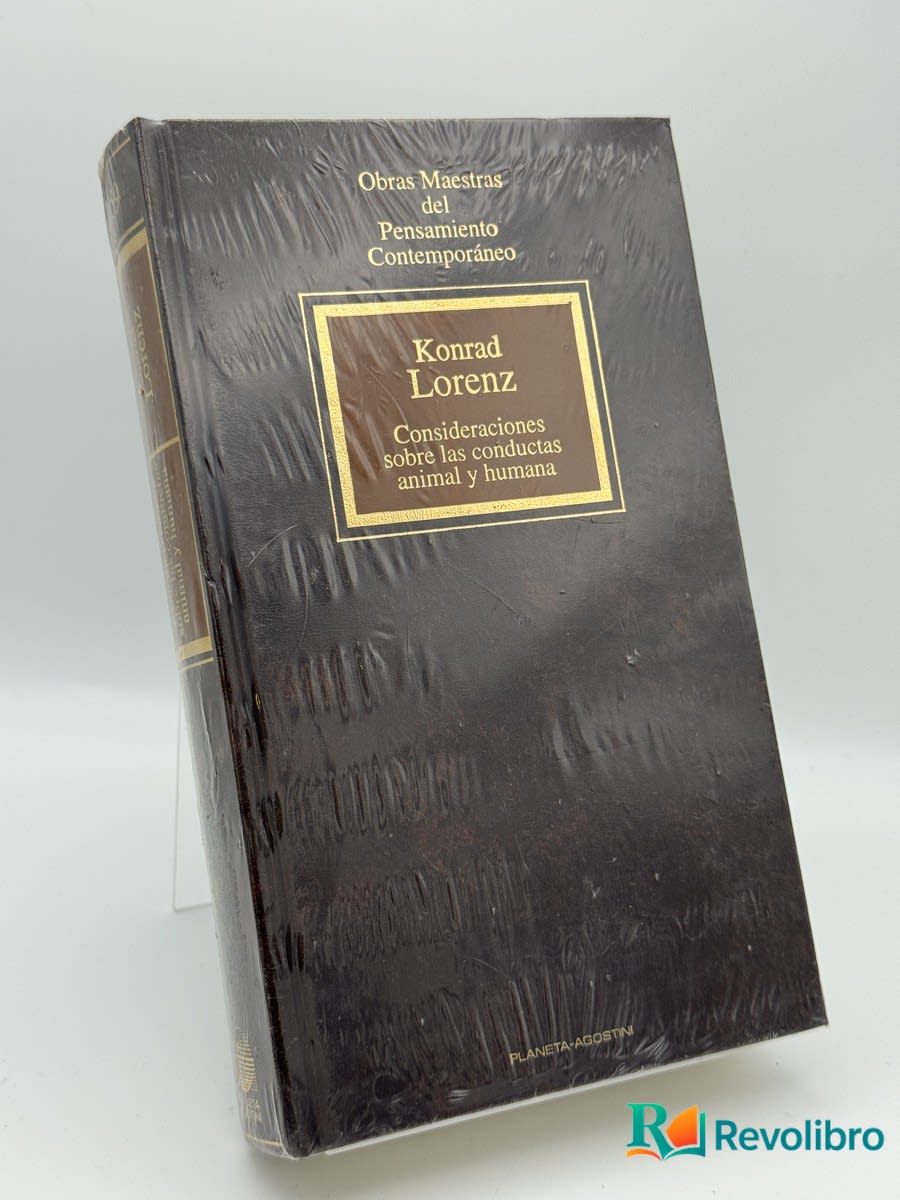 Consideraciones sobre las conductas animal y humana - Konrad Lorenz - Portada