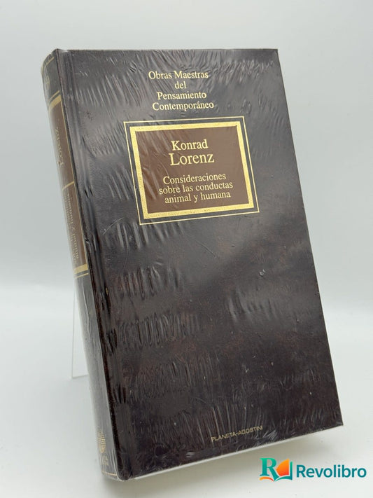 Consideraciones sobre las conductas animal y humana - Konrad Lorenz - Portada