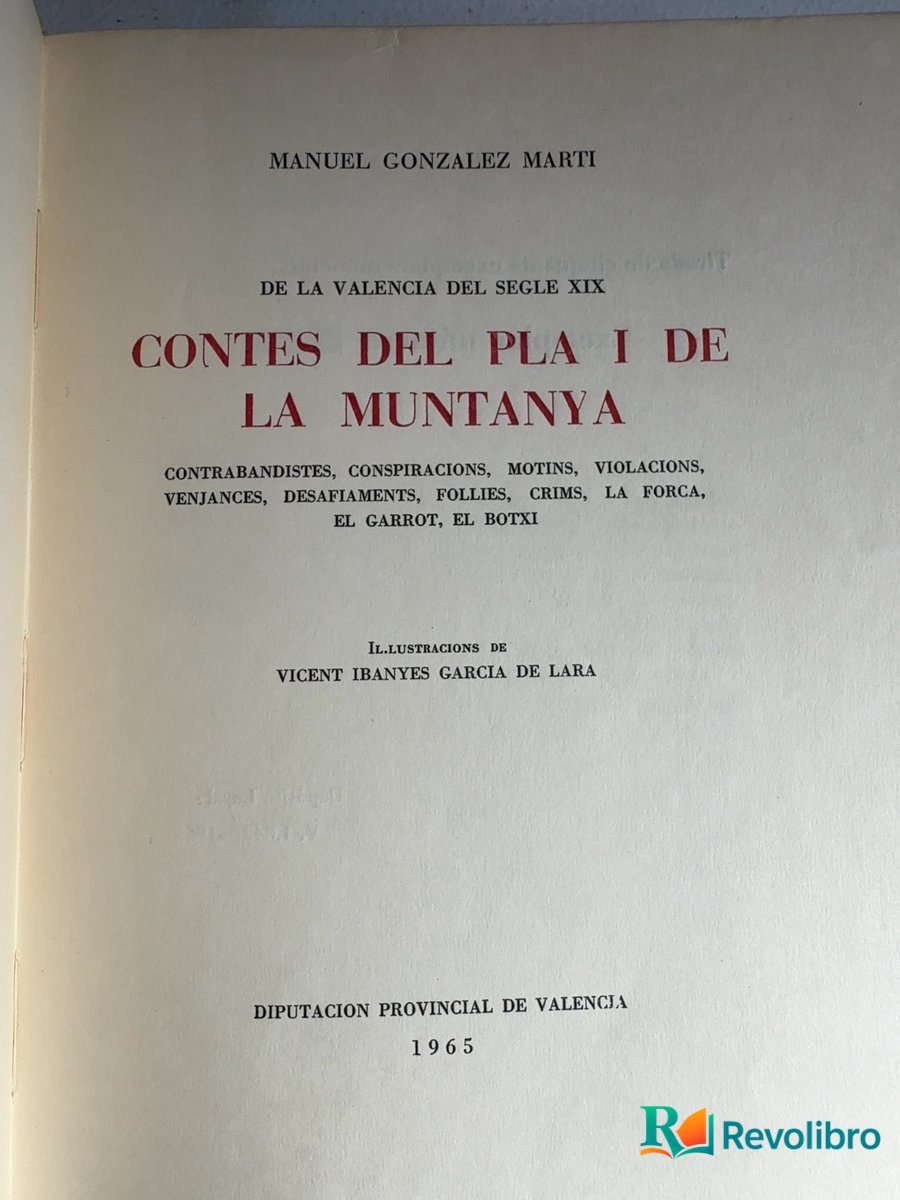 Foto 4 de Contes del pla i de la muntanya de Manuel González Martí, libro de segunda mano