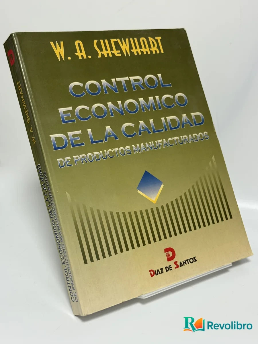 Portada de Control Economico de la Calidad de Productos Manufacturados de W. A. Shewhart, libro de segunda mano