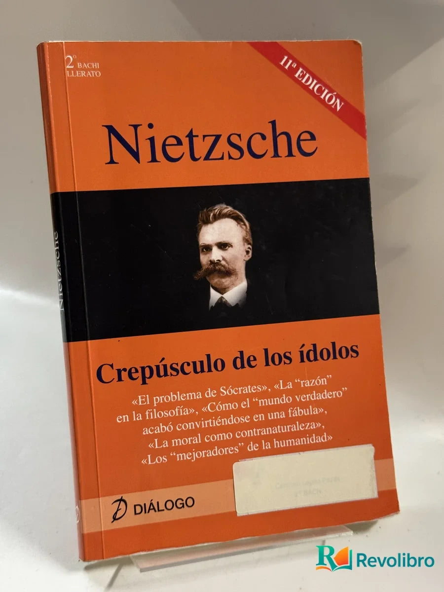 Portada de Crepúsculo de los ídolos de Nietzsche, libro de segunda mano