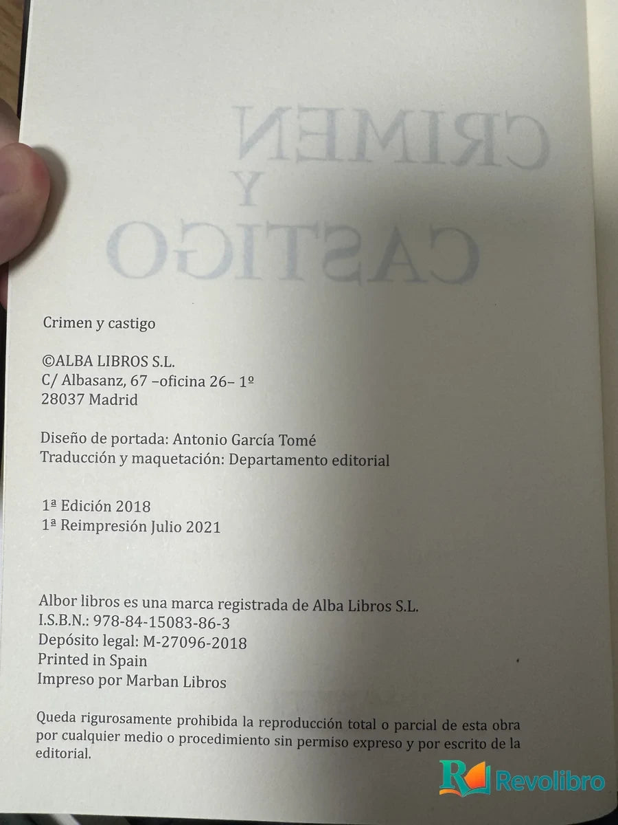 Foto 2 de Crimen y castigo de Fiódor Dostoyevski, libro de segunda mano