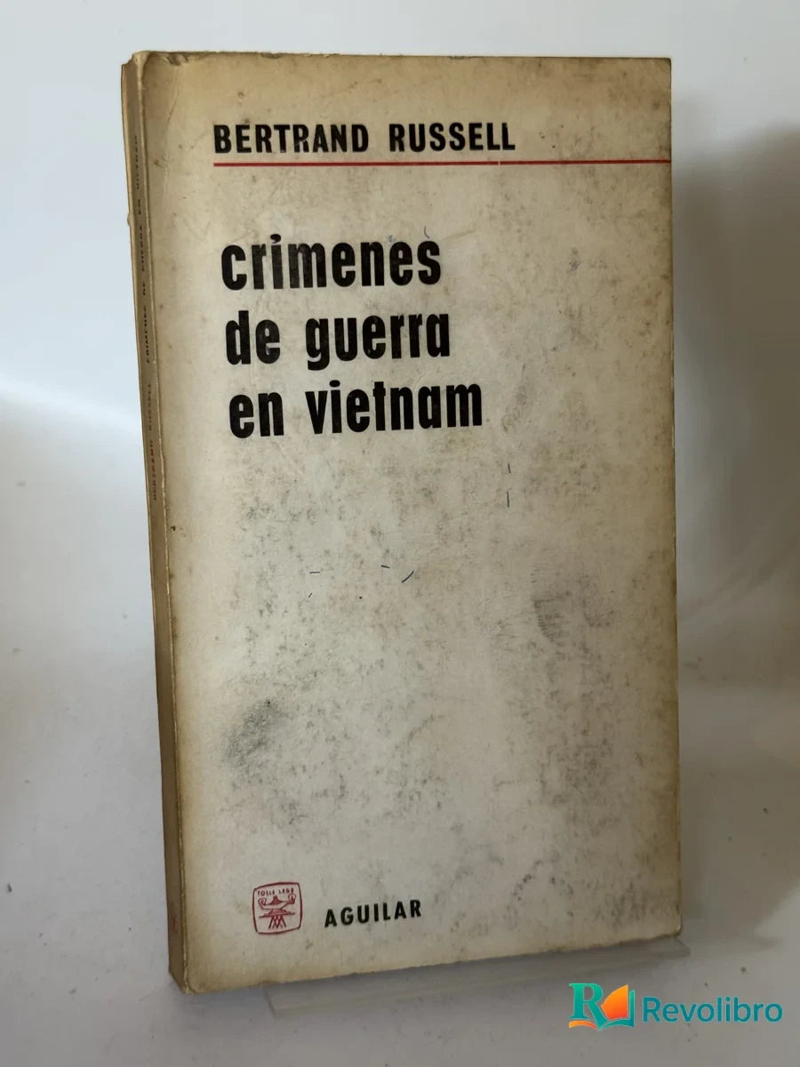 Portada de crímenes de guerra en vietnam de Bertrand Russell, libro de segunda mano