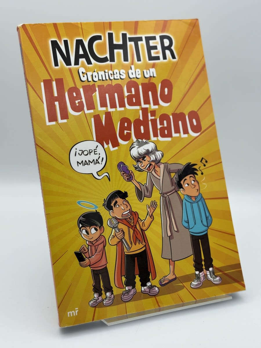 Portada de Crónicas de un Hermano Mediano de Nachter, libro de segunda mano